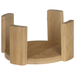 5five Accesorios De Bar>Set 6 Posavasos Bambú Con Soporte 10Cm