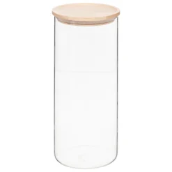 5five Cajas Y Frascos>Set 3 tarros de vidrio con tapa de madera