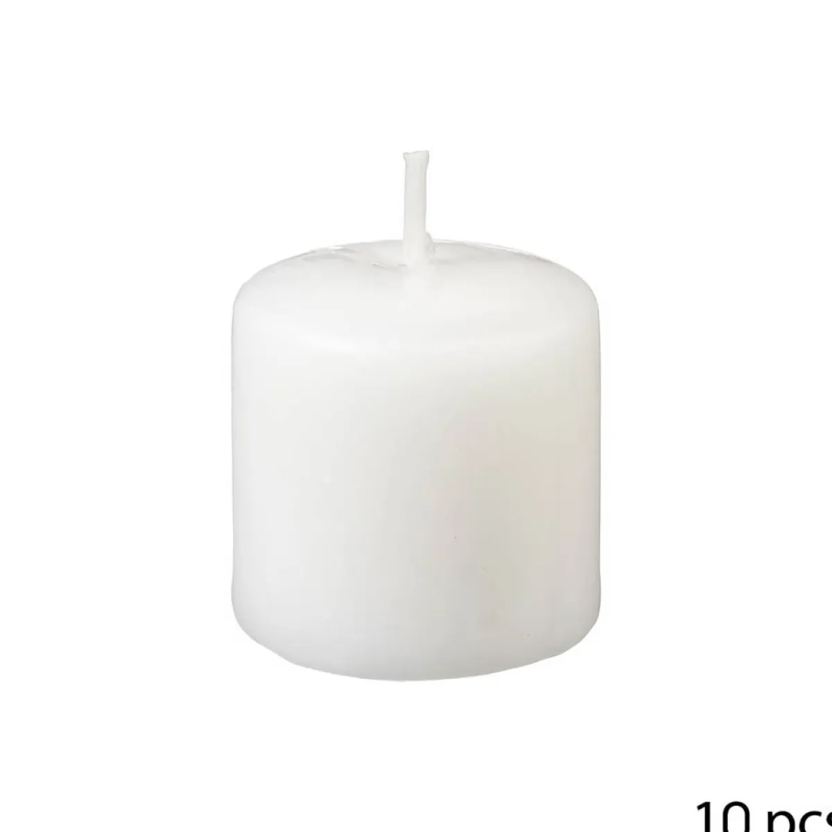 atmosphera Velas>Set 10 Velas Blancas 3.8x3.8Cm