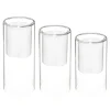 atmosphera Velas>Set 3 velas led con portavelas de vidrio