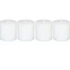 atmosphera Velas>Set 4 Velas Rústicas Blancas 4.5Cm