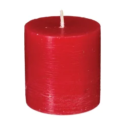 atmosphera Velas>Set 4 Velas Rústicas Rojas 4.5Cm