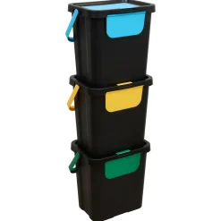 5five Botes De Basura Y Contenedores De Reciclaje>Set de 3 cubos de reciclaje 24L