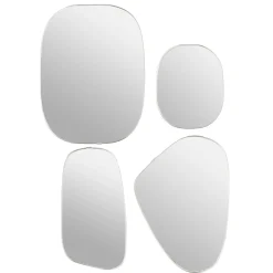atmosphera Espejos>Set de 4 espejos ROMAN plateados