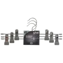 5five Perchas Y Travesaños>Set De 3 Perchas Con Pinzas P/Colgar