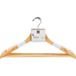 5five Perchas Y Travesaños>Set De 8 Perchas De Madera/Metal