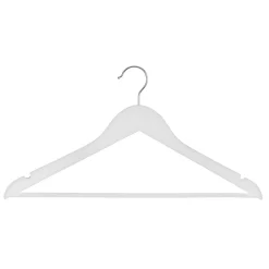 5five Perchas Y Travesaños>Set De 5 Perchas De Madera Blanca