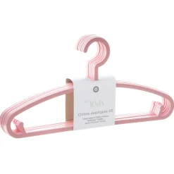Niños atmosphera4kids Almacenamiento>Set De 6 Perchas Plástico Rosa 18x13.5Cm
