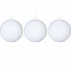 atmosphera Velas>Set De 3 Velas Bolas Blancas 88G 6Cm