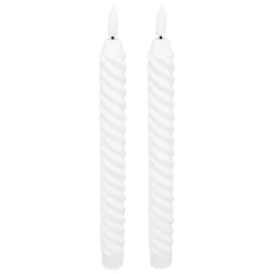 atmosphera Velas>Set de 2 velas TWIST ALOE 22cm LED