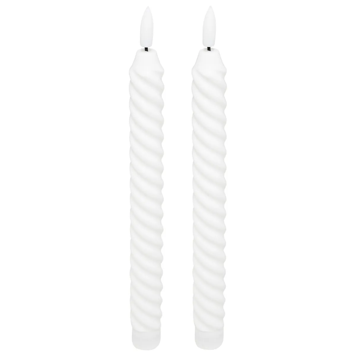 atmosphera Velas>Set de 2 velas TWIST ALOE 22cm LED