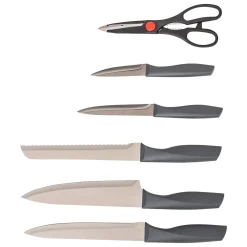 5five Placas Calefactoras Y Tablas De Cortar>Set de cuchillos y tijeras con soporte NÉO