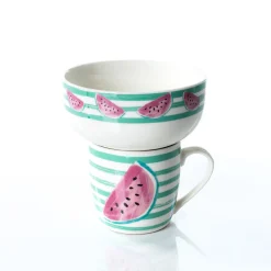 secret d'gourmet Tazas Y Tazones>Set Taza + Bowl Sandia