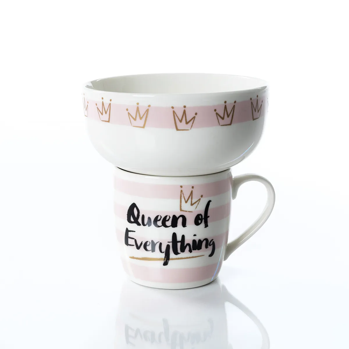 secret d'gourmet Tazas Y Tazones>Set Taza y Bowl Queen