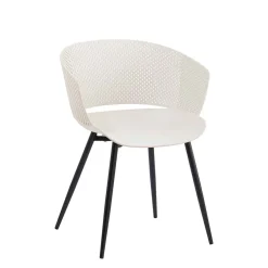 Sillas, Sillones Y Bancos>Silla BLED Blanca Con Patas De Metal
