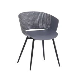 Sillas, Sillones Y Bancos>Silla BLED Gris Con Patas De Metal