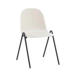 Sillas, Sillones Y Bancos>Silla CAMERON blanca apilable