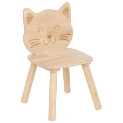Niños atmosphera Mobiliario>Silla de gato PIA marrón de madera 50x28x30cm