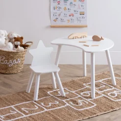 Niños atmosphera4kids Mobiliario>Silla Douceur Estrella Blanca