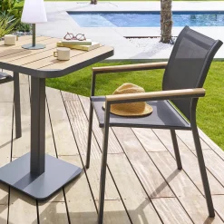 hespéride Sillas Y Pufs De Jardín>Silla ESSENTIA gris antracita