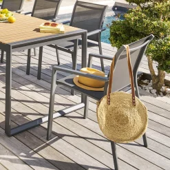 hespéride Sillas Y Pufs De Jardín>Silla ESSENTIA gris antracite