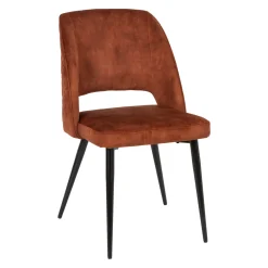 Sillas, Sillones Y Bancos>Silla KAI de terciopelo ámbar