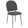 atmosphera Sillas, Sillones Y Bancos>Silla KAMILI de tejido gris
