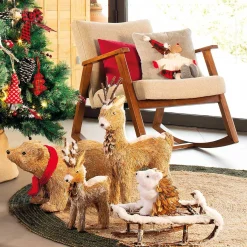 atmosphera Sillas, Sillones Y Bancos|Estilo Rústico>Silla mecedora FRANK Beige 71x88x81Cm