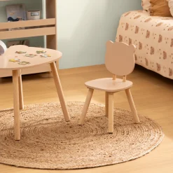 Niños atmosphera Mobiliario>Silla oso DOUCEUR beige de madera de pino 49x26cm