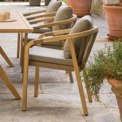 hespéride Sillas Y Pufs De Jardín>Silla PAPOUASIE gris pardo de madera acacia