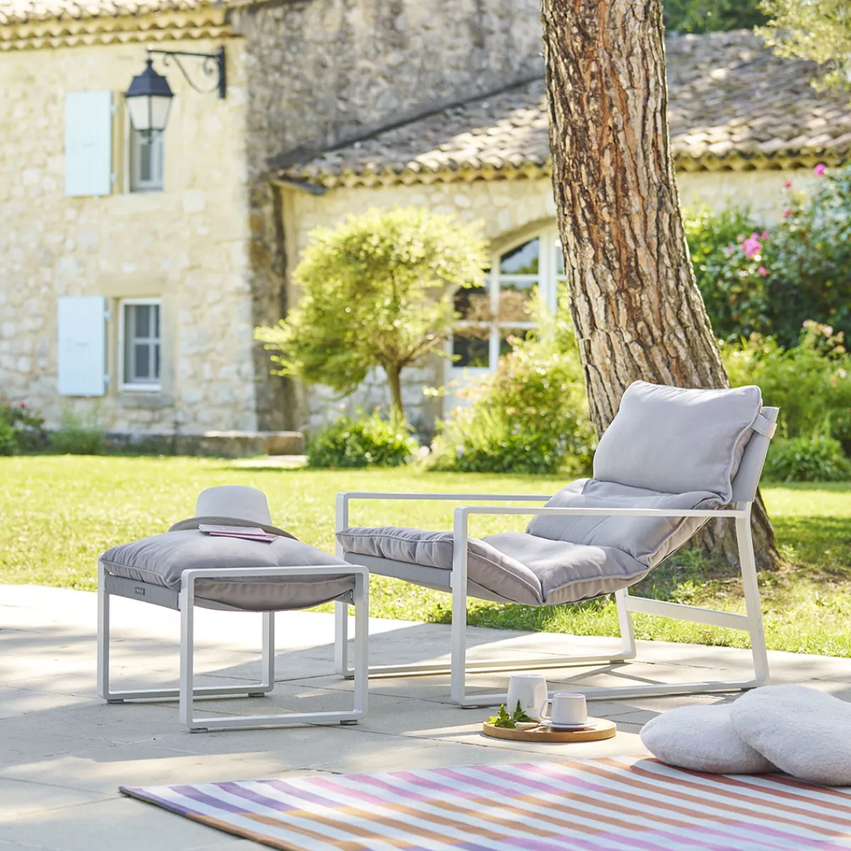 hespéride Sillas Y Pufs De Jardín>Silla relax LAMBINIO blanca