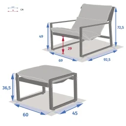 hespéride Sillas Y Pufs De Jardín><noscript><img width=