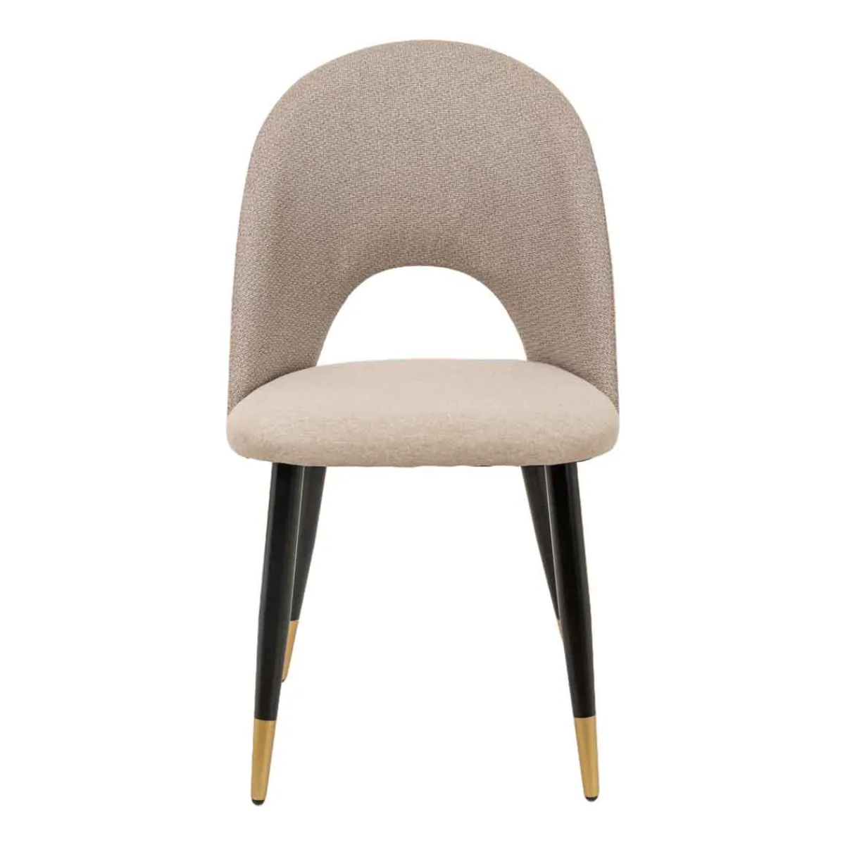Sillas, Sillones Y Bancos>Silla RICK beige con patas metálicas