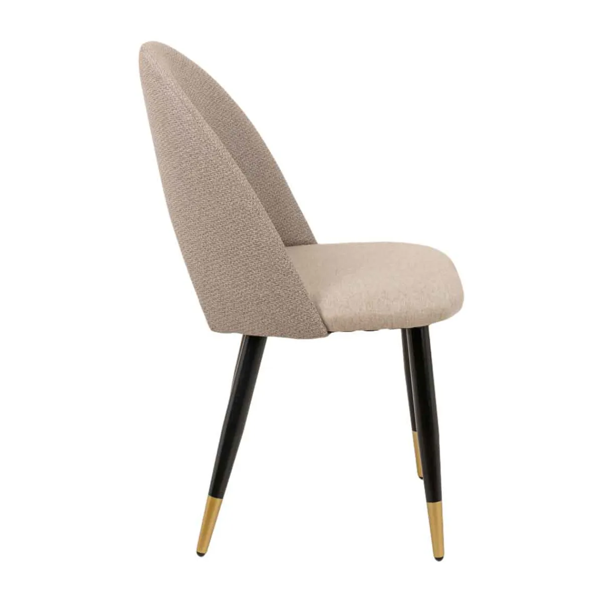 Sillas, Sillones Y Bancos>Silla RICK beige con patas metálicas