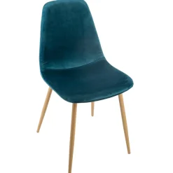 atmosphera Sillas, Sillones Y Bancos>Silla Roka Terciopelo Azul 45x53x87Cm