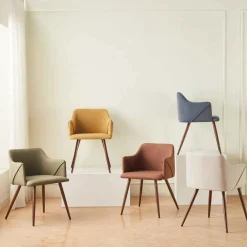 Sillas, Sillones Y Bancos>Sillón ALDRIDGE de tejido terracota