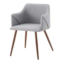 Sillas, Sillones Y Bancos>Sillón ALDRIDGE de tejido gris