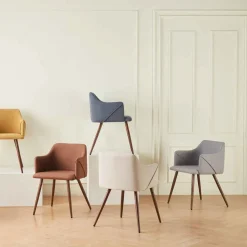 Sillas, Sillones Y Bancos>Sillón ALDRIDGE de tejido gris