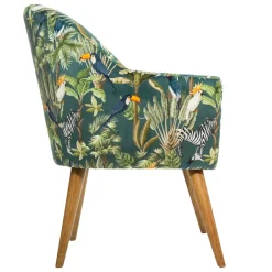 atmosphera Sofás Y Sillones|Estilo Étnico>Sillón De Terciopelo Jungle 70.5x65x83Cm