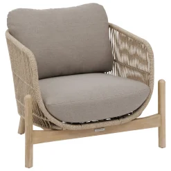 hespéride Sillas Y Pufs De Jardín>Sillón DEONA gris pardo de madera de acacia