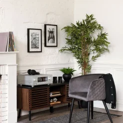 atmosphera Sofás Y Sillones|Estilo Contemporaneo>Sillón Marlo Terciopelo Gris 55x57x76Cm