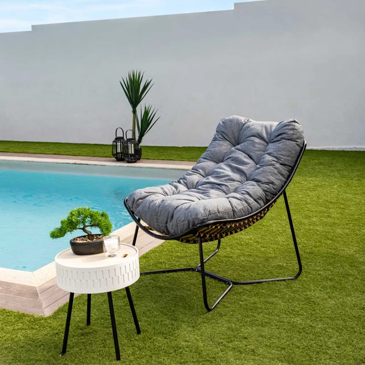 Sillas Y Pufs De Jardín>Sillón Relax Bubble Con Cojín