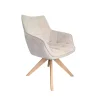 Sillas, Sillones Y Bancos>Sillón RODES de tejido beige