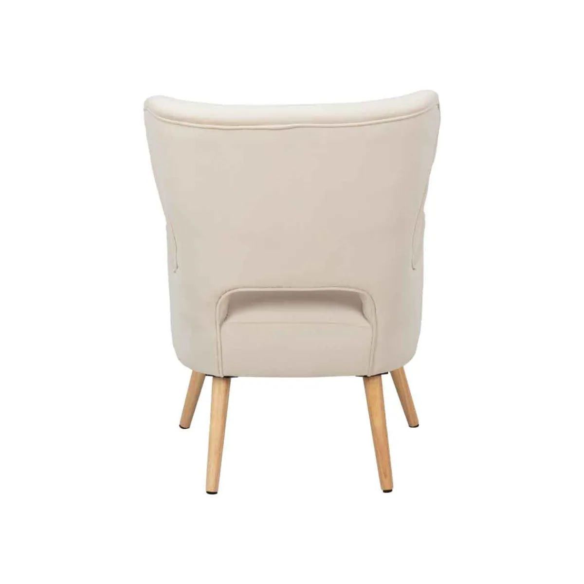 Sillas, Sillones Y Bancos>Sillón THOR beige de terciopelo