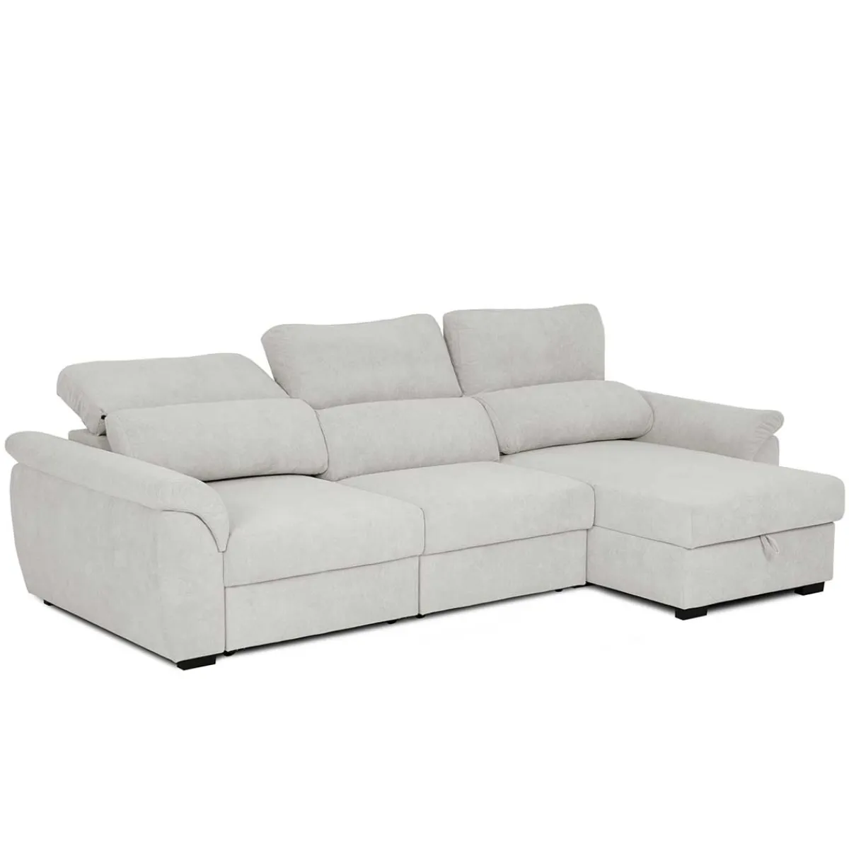 Sofás Y Sillones|Estilo Rústico>Sofá cama BREMAN gris c/arcón y chaise longue