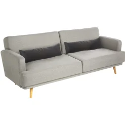 atmosphera Sofás Y Sillones|Estilo Contemporaneo>Sofá cama JACK gris claro de tejido