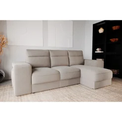 Sofás Y Sillones|Estilo Étnico>Sofá cama TRENTO taupe con chaise longue