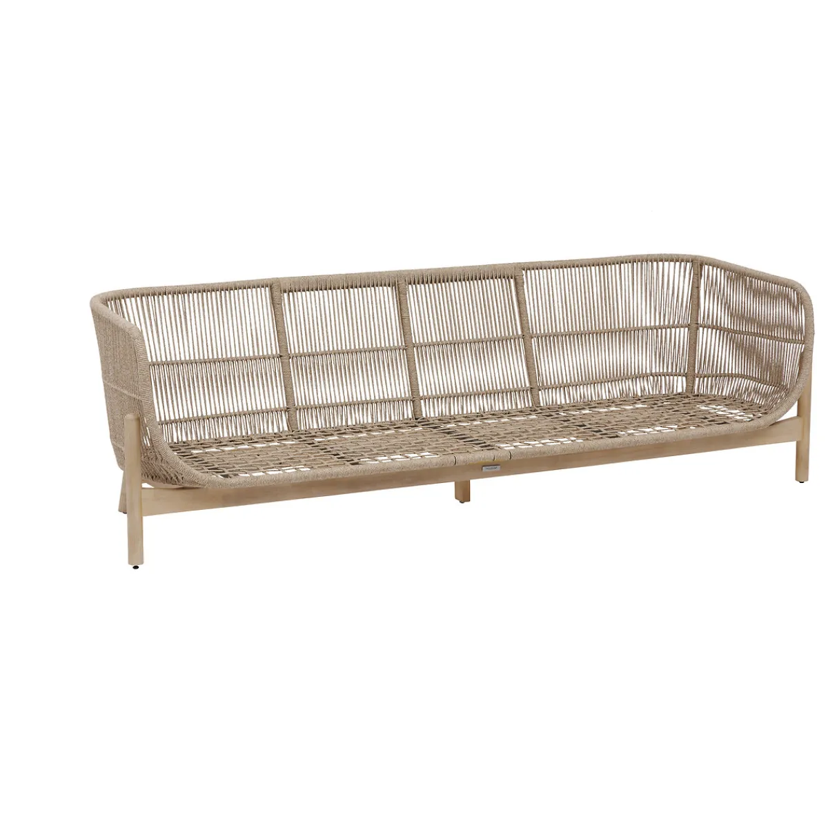 hespéride Sillas Y Pufs De Jardín>Sofá DEONA gris pardo de madera acacia 3 plazas