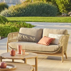 hespéride Sillas Y Pufs De Jardín>Sofá DEONA madera de acacia gris pardo 2 plazas