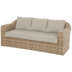 hespéride Sillas Y Pufs De Jardín>Sofá MOORÉA savana de ratán sintético 3 plazas